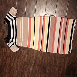 Calvin Kein Horizontal Striped Dress